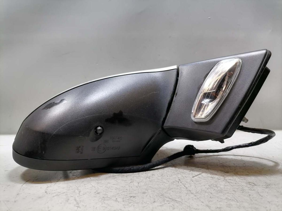 Peugeot 207 original Au&szlig;enspiegel rechts elektrisch verstellbar beheizt ETS Aschgrau Bj.2007